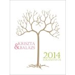 Ujjlenyomatfa vendégkönyv