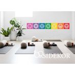 7 részes csakra falikép fából