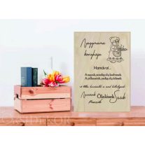 Nagymama konyhája, Ajándék tábla gravírozott