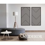 2 részes skandináv stílusú falikép fából