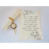 Szülőköszöntő pergamen Anya