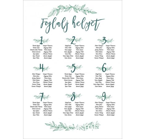 Modern ültetési rend indamintával