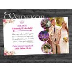 VIRÁGOS Házassági évforduló tábla VIRÁGOS Házassági évforduló tábla