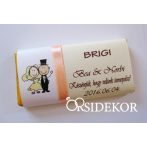 Köszönetajándék csoki - szalaggal díszítve Köszönetajándék csoki - szalaggal díszítve