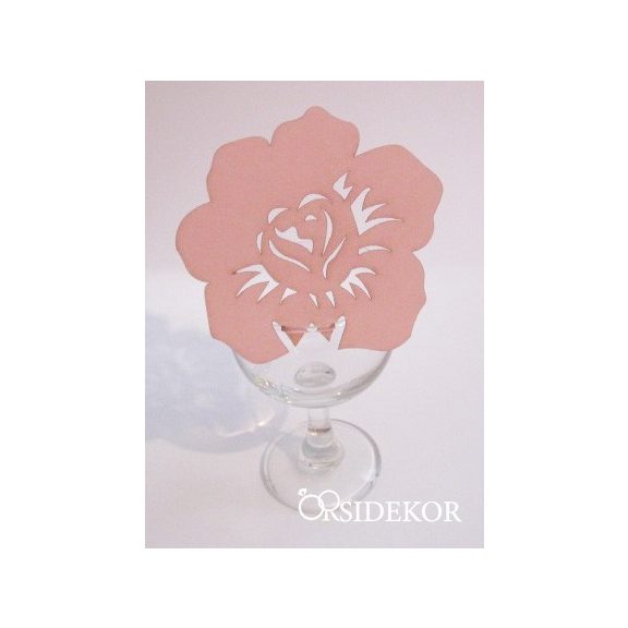 Pohárra tehető virág ültetőkártya