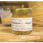 Méz köszönetajándék üveges