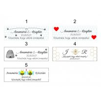 Méz köszönetajándék üveges