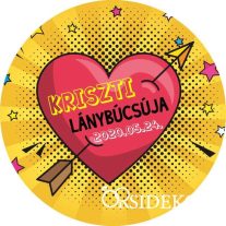 Egyedi kitűző lánybúcsúra