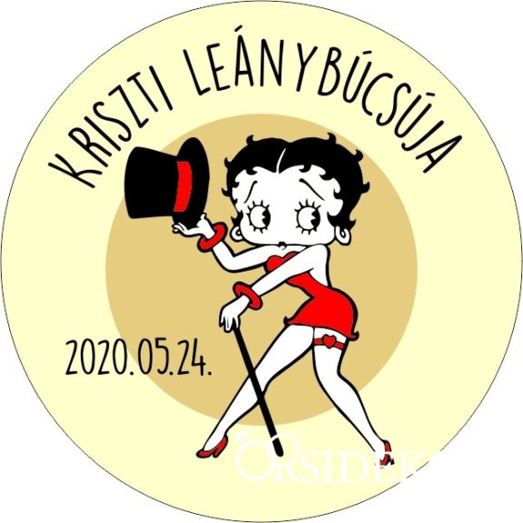 Egyedi kitűző lánybúcsúra