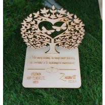 Szülőköszöntő tábla családfa, köszöntő tábla