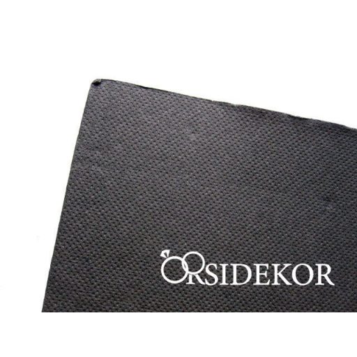 Textilhatású szalvéta, fekete