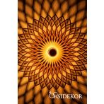 Mandala árnyékvető fali lámpatest fából