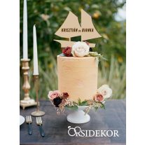 VITORLÁSHAJÓ Esküvői tortadísz