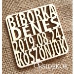 Köszönetajándék fából - poháralátét