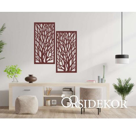 2 részes erdő falikép fából 2 részes erdő falikép fából