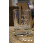 Pálinkás pohár gravírozva