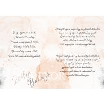 Esküvői meghívó akvarell mintával