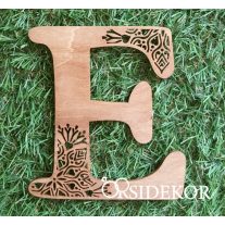 Áttört mintás fa monogram