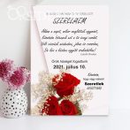 SZERELMES HÁZASSÁGI ÉVFORDULÓ Ajándék tábla