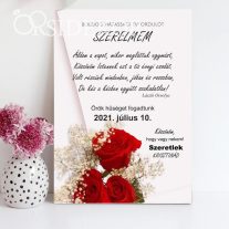 SZERELMES HÁZASSÁGI ÉVFORDULÓ Ajándék tábla