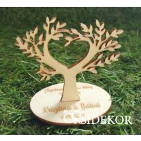   Szerelemfa köszönetajándék és ültetőkártya 2 az 1-ben