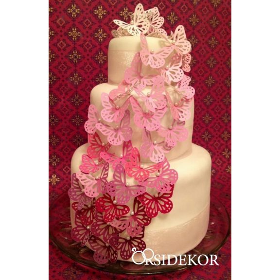 Esküvői pillangó dekoráció