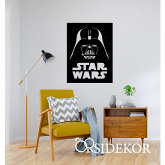 Star Wars / Dart Wader falikép fából