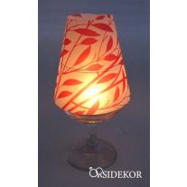 Borospohár lámpaernyő inda mintás