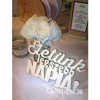 ÉLETÜNK LEGSZEBB NAPJA felirat