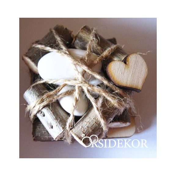 Vintage köszönetajándék 3 szem cukrozott mandulával