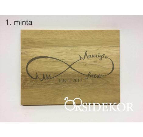 Esküvői nászajándék vágódeszka Esküvői nászajándék vágódeszka