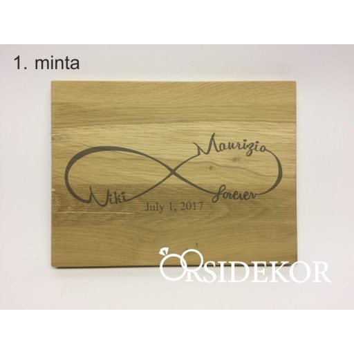 Esküvői nászajándék vágódeszka