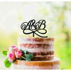 Esküvői tortadísz, monogram Esküvői tortadísz, monogram