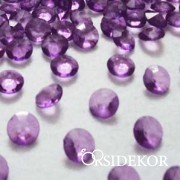 Dekor gyémánt  lila - 10 mm
