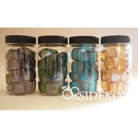 Dekorkavics üveg - dekorkövek több szín