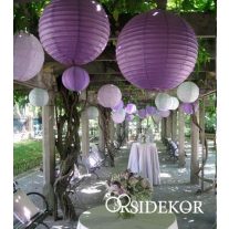 Lampion gömb 25 cm több szín