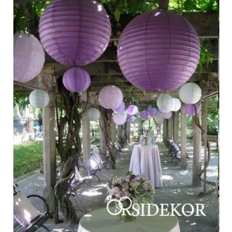 Lampion gömb 25 cm több szín