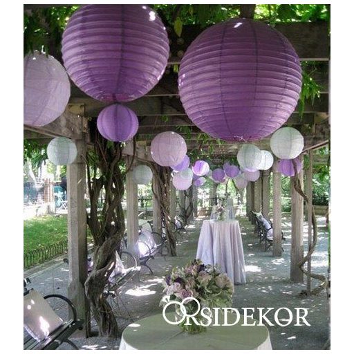 Lampion gömb 25 cm több szín