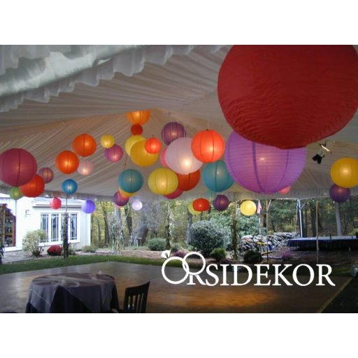 Lampion gömb, 25 cm több szín