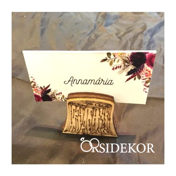 Farönk ültetőkártya tartó