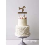 SZERELEMBE ÉS TOVÁBB Esküvői tortadísz SZERELEMBE ÉS TOVÁBB Esküvői tortadísz