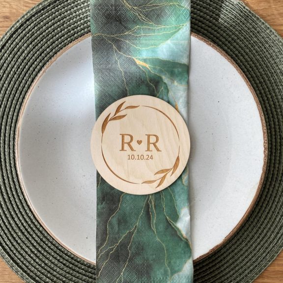 Köszönetajándék fából - poháralátét