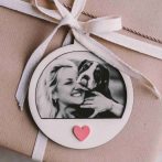 Fényképes karácsonyfadísz, egyedi karácsonyi ajándék