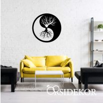 Yin Yang falikép fából