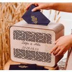   Esküvői Borítékgyűjtő Doboz  – Pénzgyűjtő geometrikus