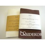 Menükártya szalvétagyűrű funkcióval, 2 az 1-ben