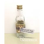 Pálinkás üveg (üresen) egyedi díszítéssel