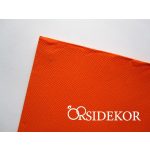  Textilhatású esküvői papír szalvéta, narancs