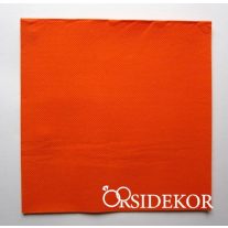  Textilhatású esküvői papír szalvéta, narancs