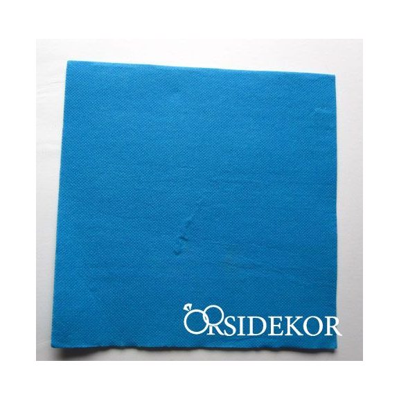 Textilhatású szalvéta, türkiz